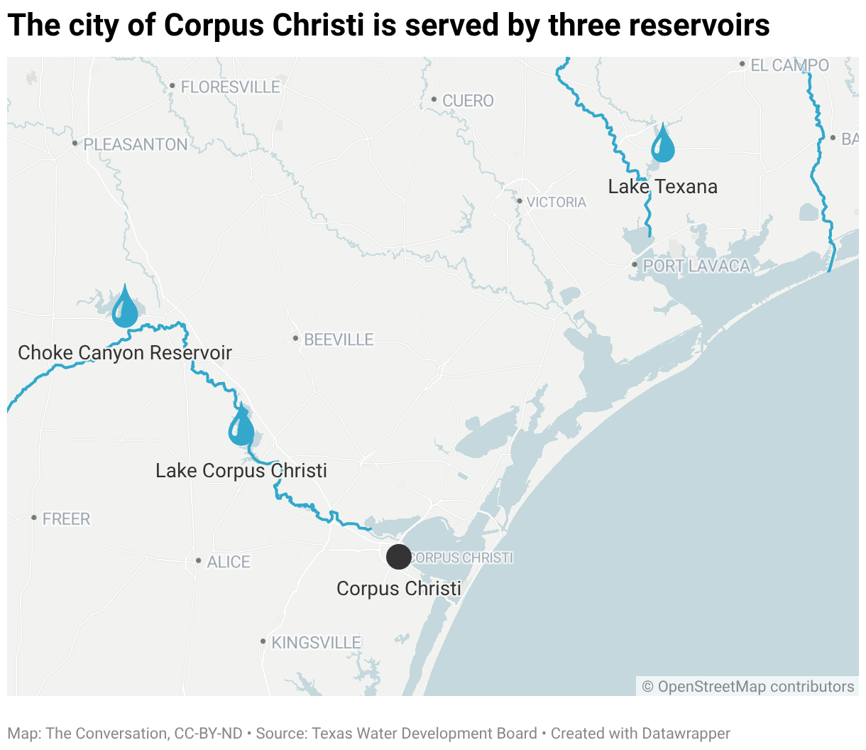 Corpus christi reservoirs