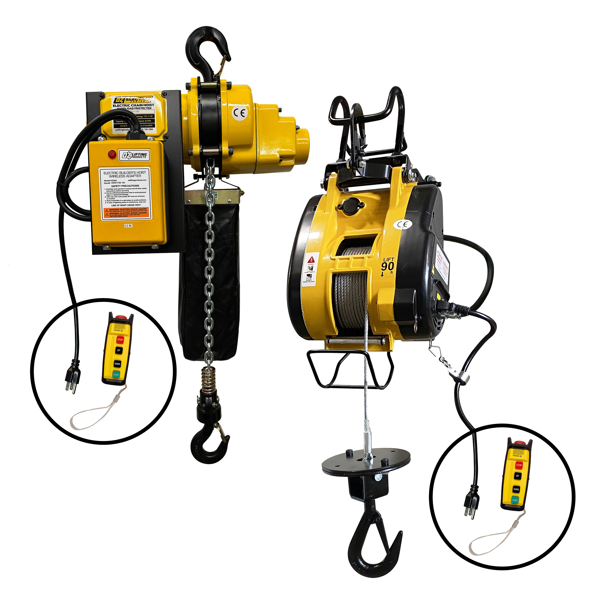 Electric series wireless hoists 2