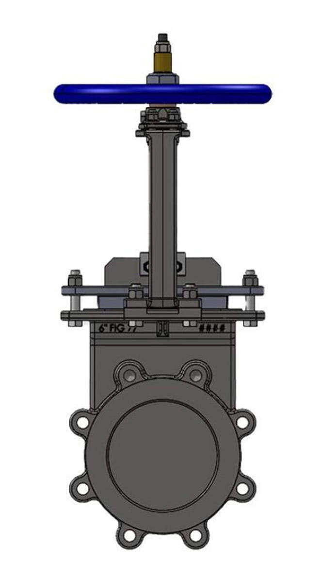 Pratt p77 bi directional knife gate valve