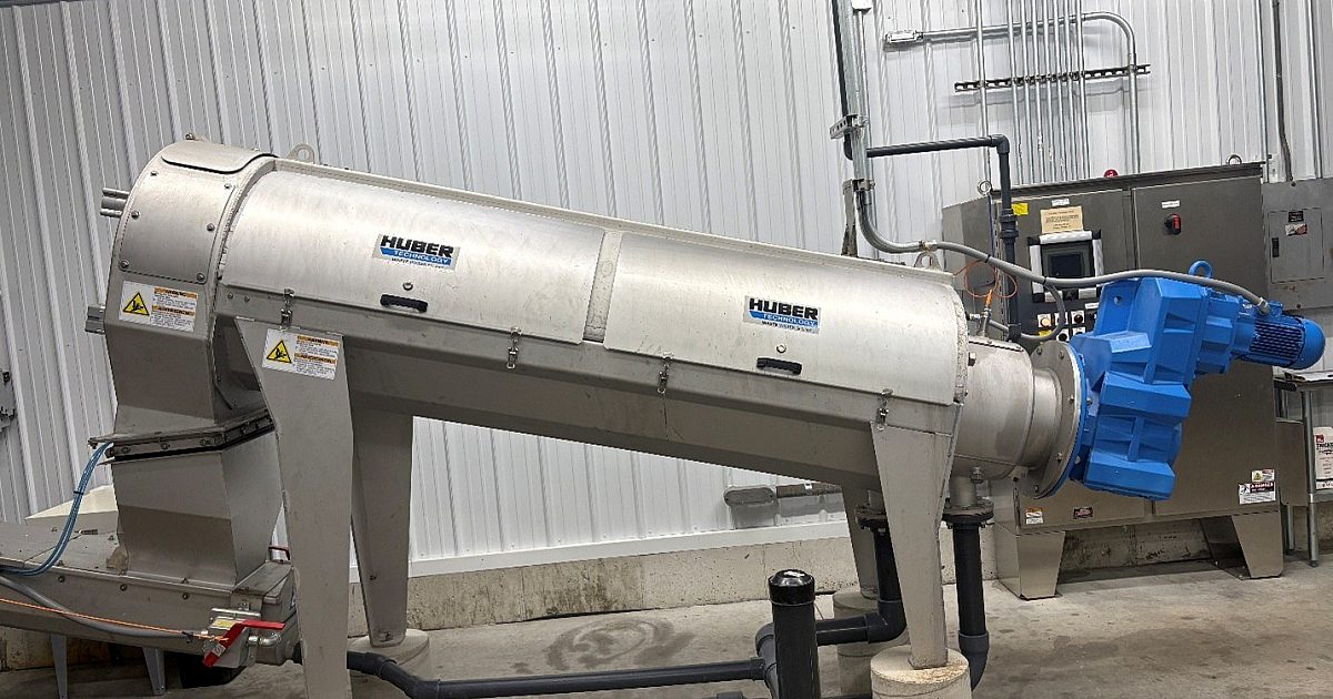 HUBER Supports Efficient Sludge Dewatering… | Treatment Plant Operator