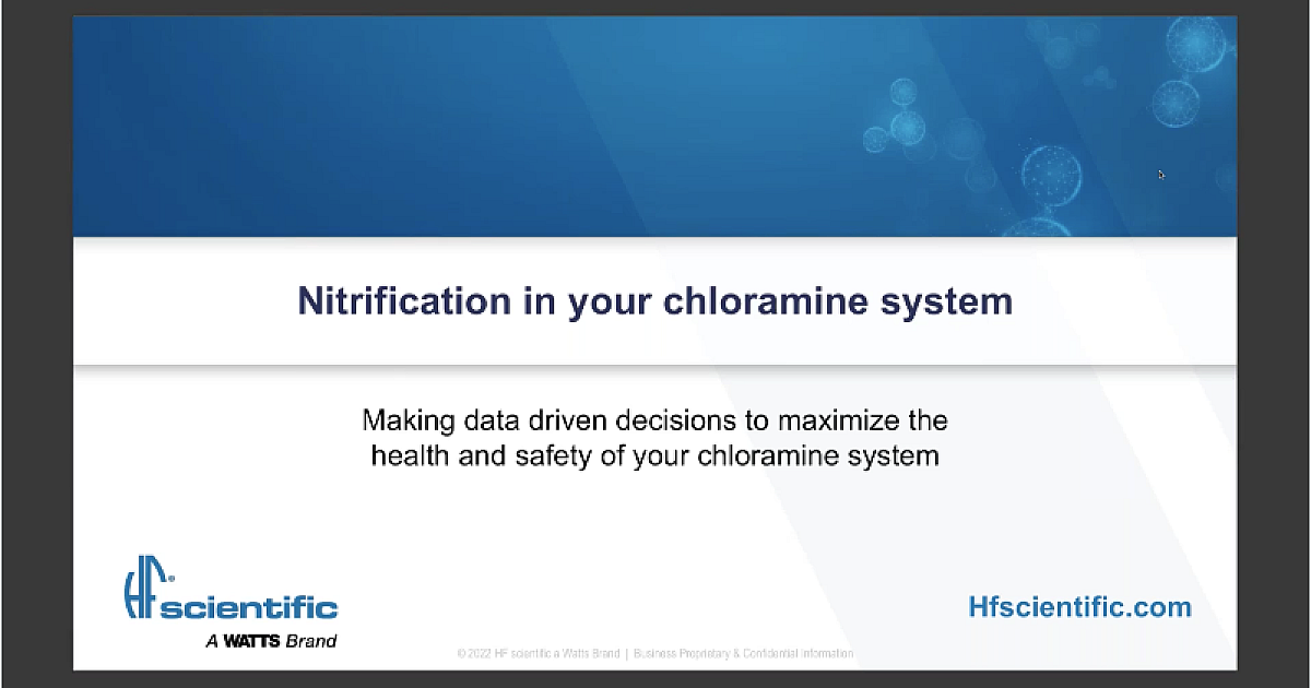 Webinar: Nitrification in your Chloramine… | Treatment Plant Operator