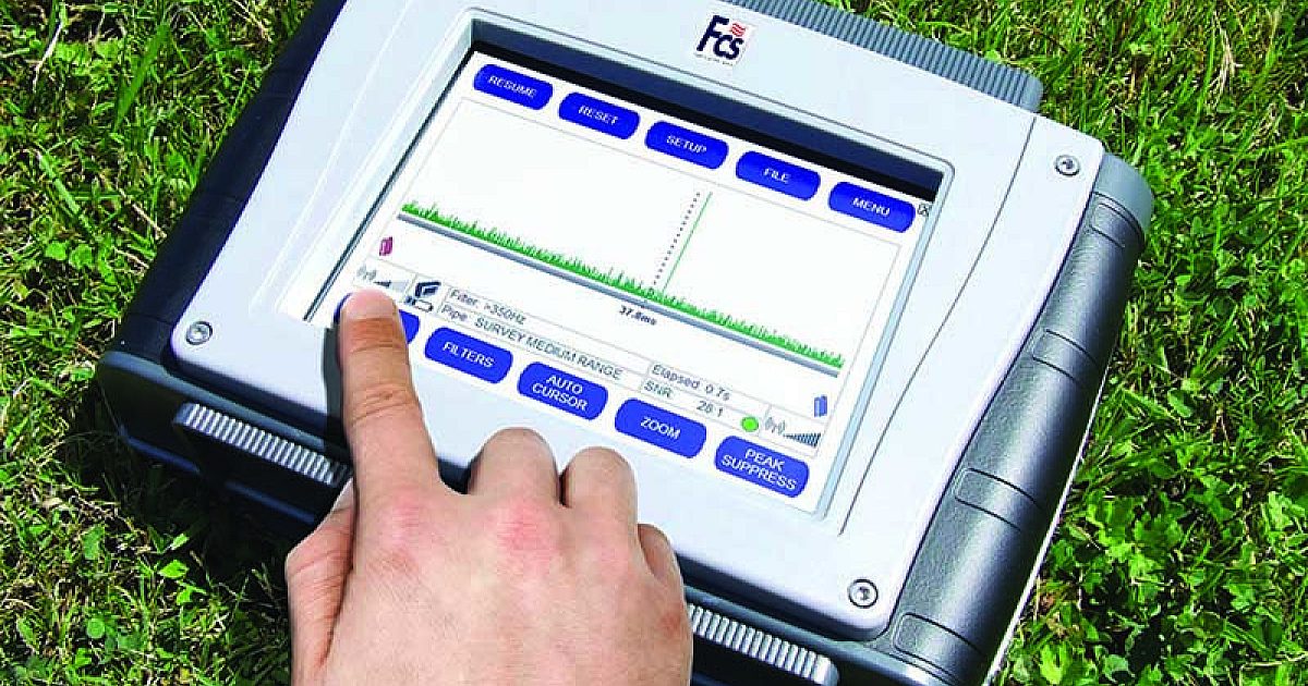 FCS touch-screen leak detection correlator | Treatment Plant Operator