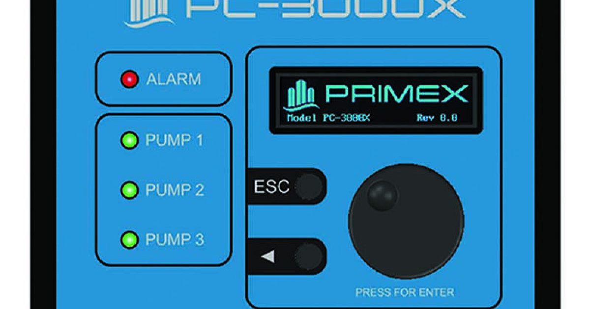 Primex Clock System Panel Control/Electrical Panels - PRIMEX PC-3000X | Treatment Plant Operator