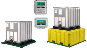 Force flow tote bin scale