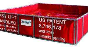 Husky portable containment folding frame tank 180122 090021