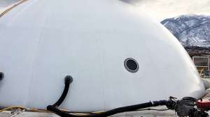 Westech engineering duosphere double membrane gas holder 180516 074138