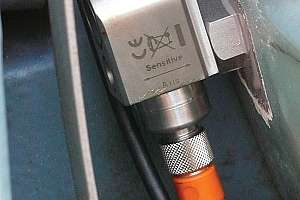 Accelerometer Fitted To A Gearbox