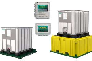 Force flow tote bin scale