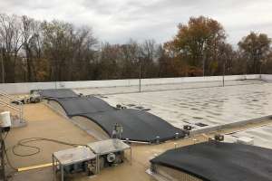 Gti covers over primary settling tanks control odors