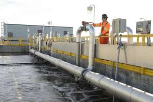 Image water infrastructure treatment plant